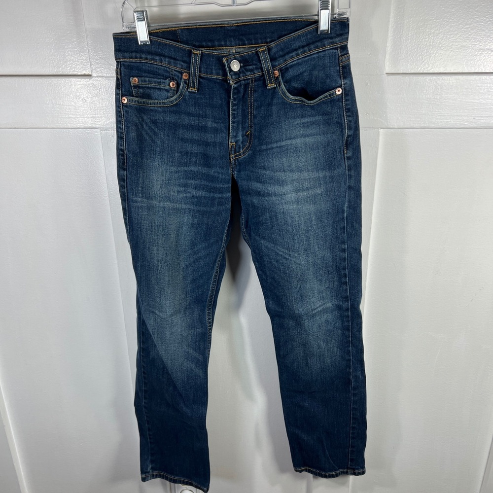 Levis 511 Slim Fit Jeans Mens 28x30 Dark Wash Stretch Denim 04511-1390